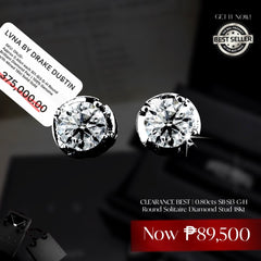 #LVNA2024 | 0.80cts SI1-SI3 G-H Round Solitaire Diamond Earrings Stud 18kt