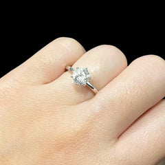 CLR | 1.30ct F I1 Round Solitaire Diamond Engagement Ring 14kt