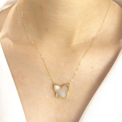 GLD | Golden Mother Of Pearl Necklace 18kt