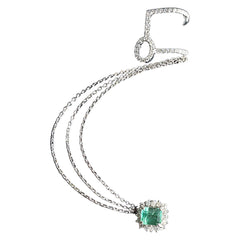 #BuyNow | LVNA Signatures Colombian Emerald Crawler Diamond Earrings