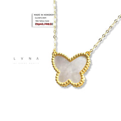 GLD | 18K Golden Butterfly 15mm Centered Necklace
