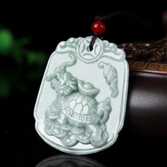 #LoveIVANA | THE VAULT | Genuine Natural Dragon Turtle Hand Carved Jadeite Necklace