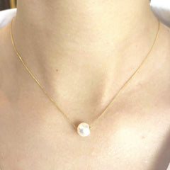 GLD | Golden Pearl Necklace 18kt