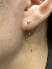 GLD | 18K Golden Star Stick Earrings
