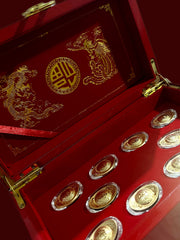 The Vault | The 24K Pure Gold Dragon Boat Fortune Bless Wooden Box