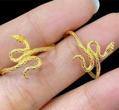 GLD | 18K Golden Serpent Ring