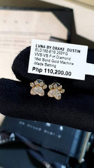 HKG | Golden Paws Stud Diamond Earrings 18kt