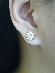 #LoveLVNA | Rose Round Baguette Diamond Earrings 18kt