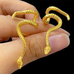 GLD | Golden Serpent Earrings 18kt