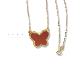 GLD | 18K Golden Butterfly 15mm Centered Necklace