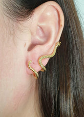 GLD | Golden Serpent Earrings 18kt