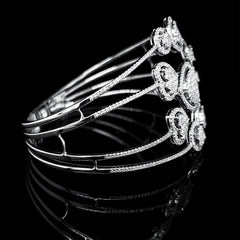 #LVNABling |心形圆形手链钻石手镯 14kt