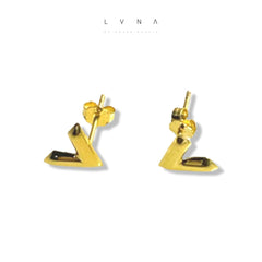 GLD | 18K Golden V Studs Earrings