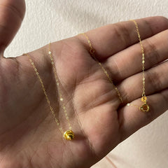 GLD | 18K Golden Cats Eye Necklace 16-18”