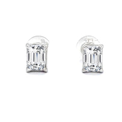 #LVNA2024 | 0.25cts G VS Emerald Solitaire Stud Diamond Earrings 18kt