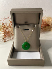 GLD | 18K Golden Medium Jade Necklace