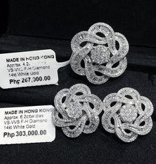 CLEARANCE BEST | Floral Statement Diamond Jewelry Set 14kt