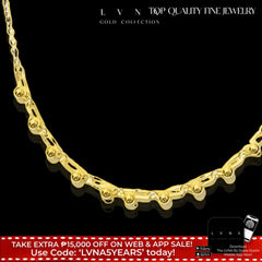 GLD | 18K Golden Paperclip Balls Necklace 18"