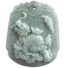 #LoveIVANA | THE VAULT | Genuine Natural Dragon Turtle Hand Carved Jadeite Necklace