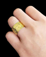 GLD | 18K Golden Millionaire’s Ring Adjustable