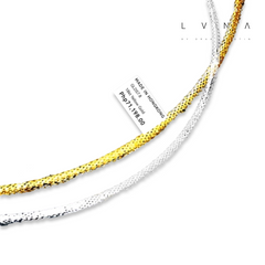 GLD | 18K Golden Omege Mesh Reversible Necklace