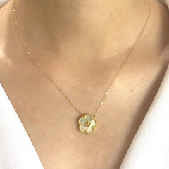 GLD | Golden Blossom Mother Of Pearl Necklace 18kt