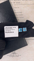 #LoveLVNA | Square Blue Topaz Diamond Earrings 18kt