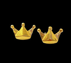 GLD | 18K Golden Crown Stud Earrings