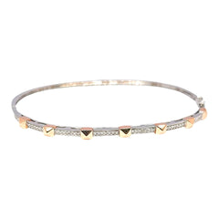 #LVNA2024 | Rose Studded Bangle Diamond Bracelet 14kt