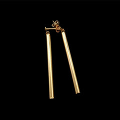 GLD | 18K Golden Stick Dangling Earrings