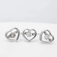 CLEARANCE BEST | Heart Dancing Diamond Jewelry Set 18kt