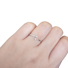 #LoveLVNA | Half Eternity Overlap Paved Diamond Ring 18kt | #ThePromise