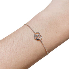 #LoveLVNA | Heart Center Bar Diamond Bracelet 18kt