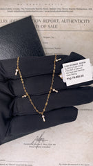 #LoveLVNA | Golden Round Baguette Diamond Necklace 18kt