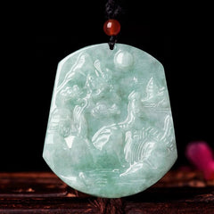 THE VAULT | Genuine Natural Myanmar Hand Carved Jadeite Necklace