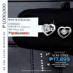 Heart Dancing Diamond Earrings 18kt