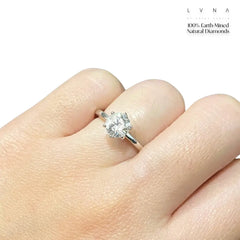 1.30 克拉 F I1 圆形单石钻石订婚戒指 14 克拉