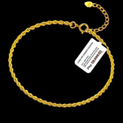 *GLD |金色小三色结项链和耳环套装 18kt
