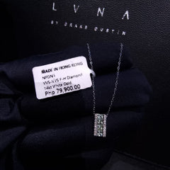 #LVNA2024 | Green Sapphire Bar Gemstones Diamond Necklace 14kt