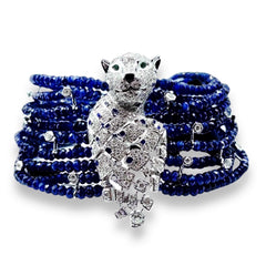 #LVNA2024 | Panther Natural Burmese Sapphire Gemstones & Diamond Bracelet 18kt | Editor’s Pick