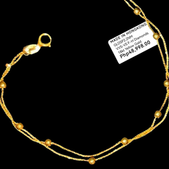 GLD | 18K Golden Double Layer Money Ball Bracelet