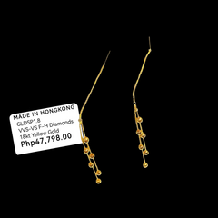 GLD|金色双珠 Tictac 耳环 18kt