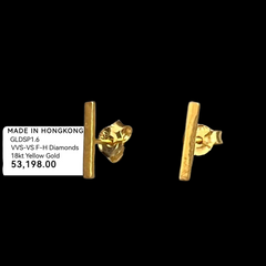 GLD | 18K Golden Line Stud Earrings