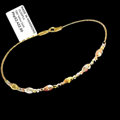 GLD | 18K Golden Omega Beaded Bracelet