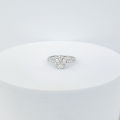 PREORDER | Oval Invisible Setting Diamond Ring 18kt