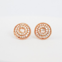 #LoveLVNA | Rose Round Baguette Diamond Earrings 18kt