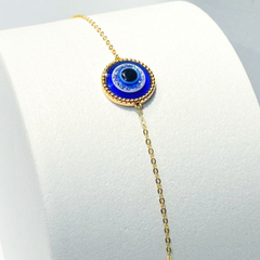 The Vault | Blue Evil Eye Diamond Bracelet 18kt