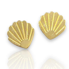 GLD | 18K Golden Sea shell Stud Earrings