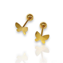 GLD | 18K Golden Butterfly Stud Earrings