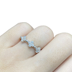 #ThePromise | Flower Half Eternity Diamond Ring 14kt